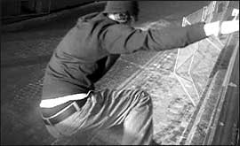 Practicing Parkour in Lincoln.