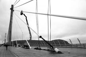 Up to 500 workers at a time have worked on the viaduct's construction.