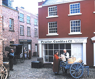 18th Century Amercian street scene