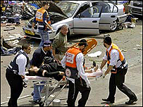 Local de atentado em Tel Aviv
