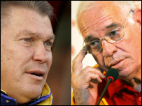 Ukraine and Spain coaches