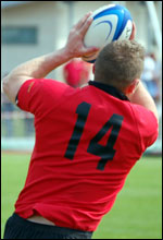 Jersey player makes catch 