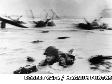 Omaha beach by Robert Capa