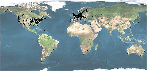 Mapa del proyecto climateprediction.net Gentileza: Univresidad de Oxford