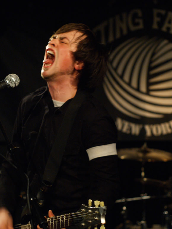 In Case Of Fire onstage at the Knitting Factory