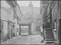 The Reindeer Inn, courtyard, c1885