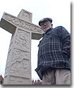 Picture of Eric Stanford and the Devizes Millennium Cross