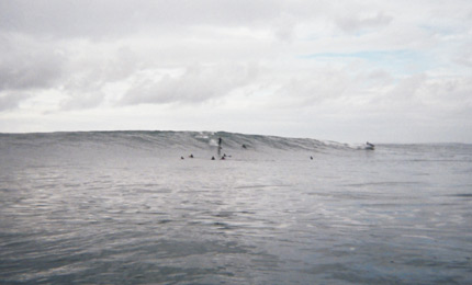 Would you go? a "smaller " wave at a world class reef... ahem. Pic: HIS, Oct 06. 