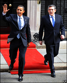 Barack Obama and Gordon Brown
