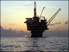 Plataforma petrolera en el Golfo de México