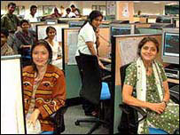 भारत में एक कॉल सेंटर