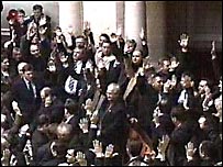 Голосування за зміни до Конституції в парламенті