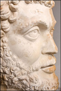 cabeça do imperador Marco Aurélio. Foto: Sagalassos Archaeological Research Project