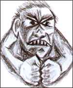 'Anger' drawing for Recovery magazine