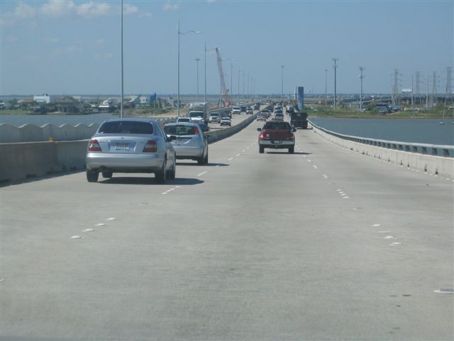 Causeway from Galveston. Just like the Trondra Brig