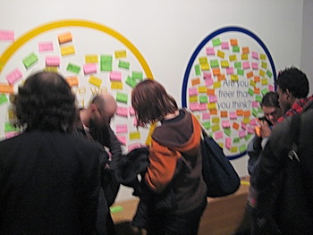 Thought wall in action.