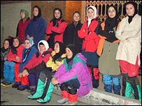 تيم کوهنوردان زن ايرانی پيش از سفر به نپال