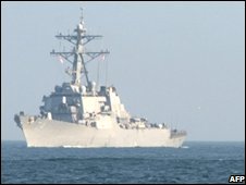 Chiến hạm USS McFaul là một trong ba tàu chiến sẽ ghé Gruzia