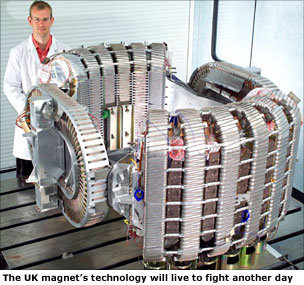 The assembled UK magnet