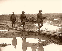 carrying the wounded