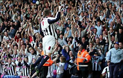 WBA fans celebrating