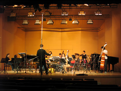 The Beijing New Music Ensemble in rehearsal