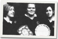 Anna Jones, Jess Vaughan a Manon Watkins, CFfI Llanfyllin