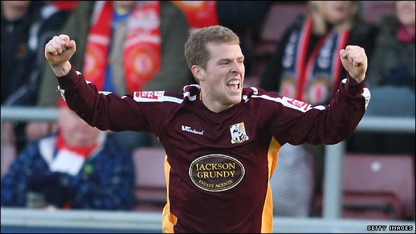 Billy Clarke in action for Northampton Town