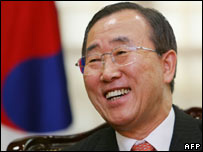 O Ministro do Exterior da Coréia do Sul, Ban Ki-moon