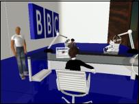 The BBC's virtual studio.