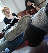 Vicki listens to Death Cab