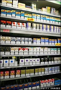 Cigarettes on sale