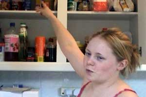 Being short poses some practical problems for Denise... 