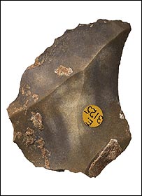 ابزار سنگی کشف شده در اسکال