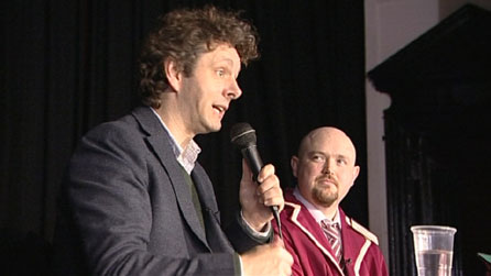 Michael Sheen at the Penrhiwceiber Institute
