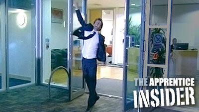 Tom celebrates his victory on The Apprentice.