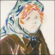 Woman in headscarf by Marika