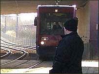 Waiting for the metro