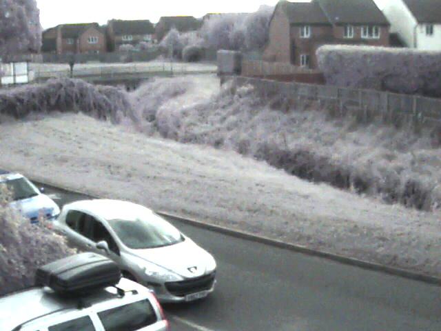 Webcam image of the brook in Longlevens