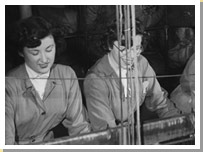 Women working at Templeton’s carpet factory in the 1950s.