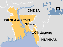 Mapa de Bangladesh