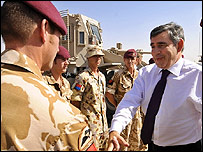 Gordon Brown Afganistan'da
