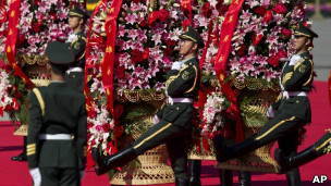 天安門獻花圈