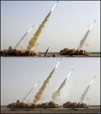 تصاویر آزمایش موشکی