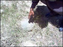 د پټي بريد چې په تيږه نښه شوی