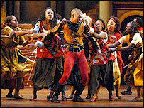 Tybalt wrestles with the crowd