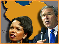 جورج بوش و کاندوليزا رايس