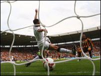 赫尔城制胜一球