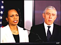 جک استرا و کاندوليزا رايس