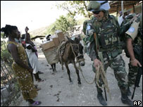 Soldados da ONU no Haiti